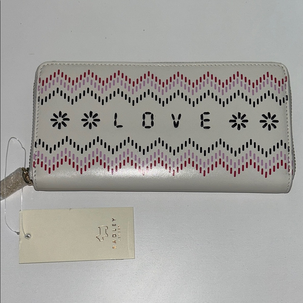Radley London Fair Isle Natural wallet NEW “love”